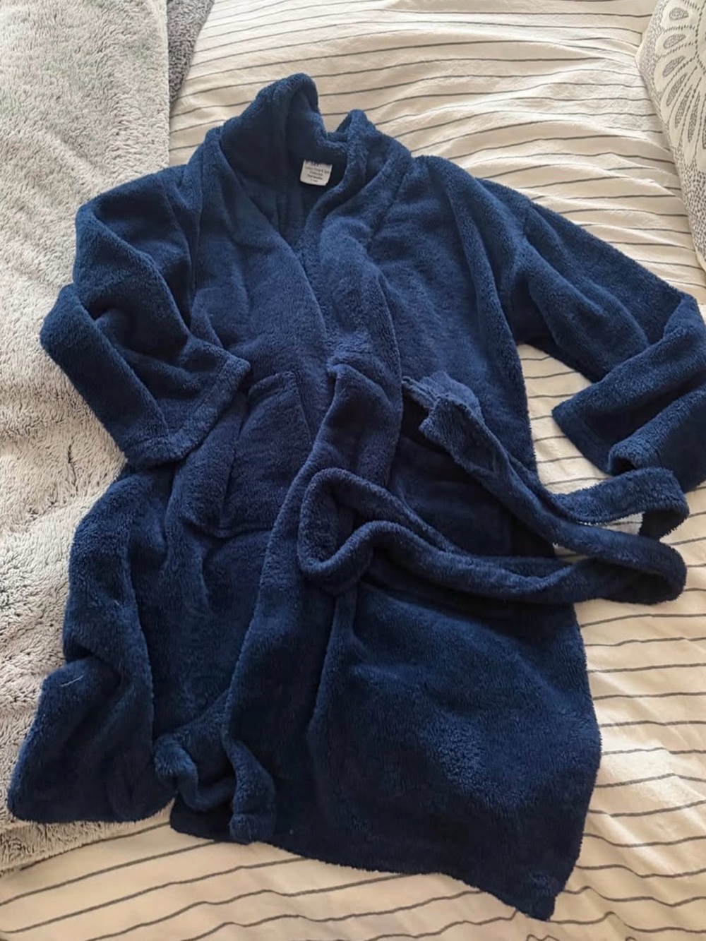Navy Plush  Robe